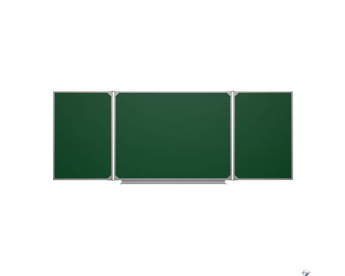 Трехэлементная школьная доска (мел) 3000х1000 эмалированная Трехэлементная школьная доска (мел) 3000х1000 эмалированная