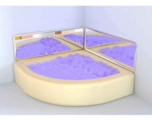 Акриловая зеркальная панель к сухому бассейну