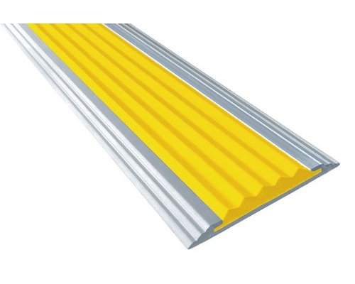 Алюминиевая полоса с резиновой вставкой, м.п.