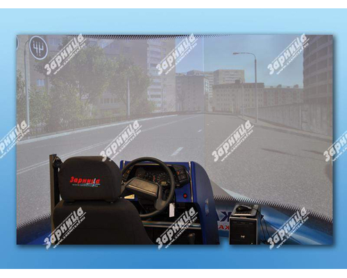 Автотренажер "Форсаж-7" (панорамный экран с углом обзора 210 градусов)