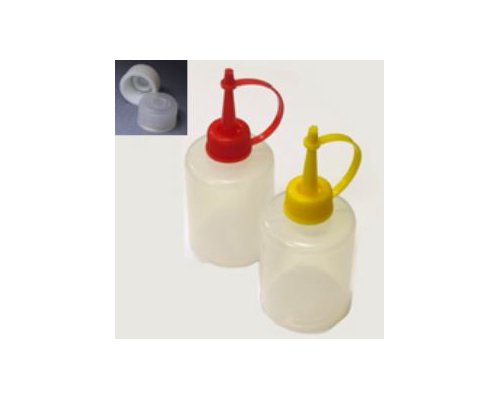 Банка-капельница 40 мл с крышкой-капельницей и транспортировочной крышкой ПЭ