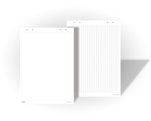 Блокнот для флипчарта 2x3 B02/30 30л формат А1(58х83) белый