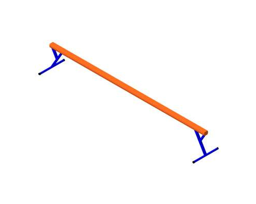Бревно гимнастическое  L- 5м., H-0,7