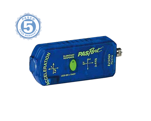 ЦИФРОВОЙ ДАТЧИК УСКОРЕНИЯ (3-ОСНЫЙ) PASCO