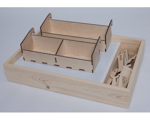 Дополнительный отсек для песка и инструментов