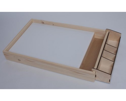 Дополнительный отсек для песка и инструментов