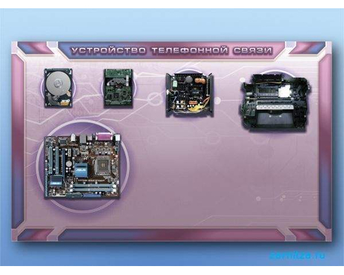 Электрифицированный учебно-информационный стенд "Устройство телефонной связи"