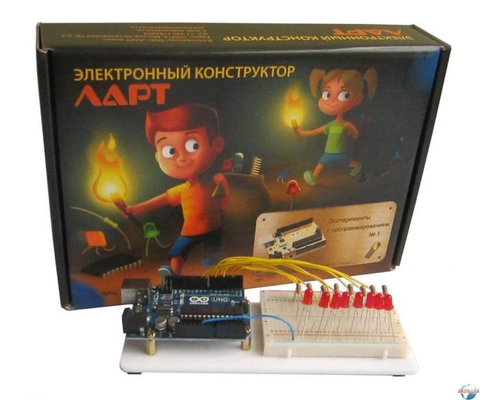 Электронный конструктор "Эксперименты с программированием №1". Первые опыты.