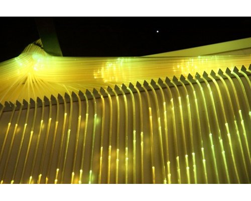 Фиброоптический занавес с деревянным гребнем  (100волокон) с п/у