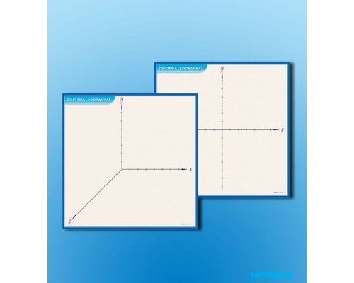 Фрагмент (демонстрационный) маркерный (двухсторонний) "Координатная плоскость"