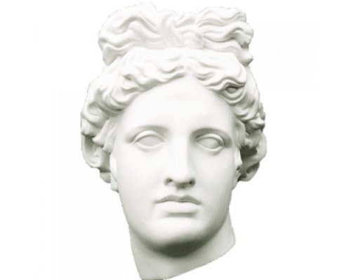 Гипсовая голова Аполлон
