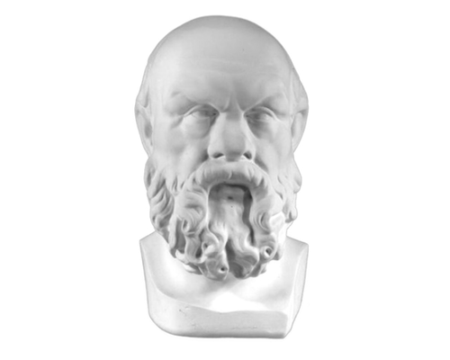 Гипсовая голова Сократ