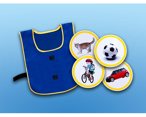 Игровой набор "Жилет-накидка" с комплектом тематических картинок