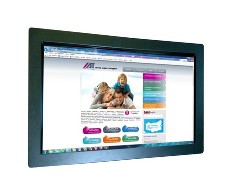 Информационный терминал настенный сенсорный 32" + ПО