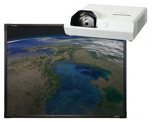 Интерактивная доска 78" ActivBoard Touch DryErase 10 касаний, ПО ActivInspire | КФ проектор Panasonic PT-TX410E | Настенное крепление