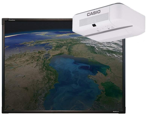 Интерактивная доска 78" ActivBoard Touch DryErase 10 касаний, ПО ActivInspire | УКФ проектор Casio XJ-UT331X | Настенное крепление