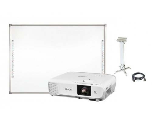 Интерактивная доска EdBoard 78'' + универсальный проектор Epson EB-X39