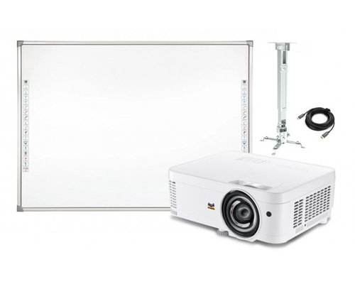 Интерактивная доска EdBoard 78'' + универсальный проектор Viewsonic PS501X