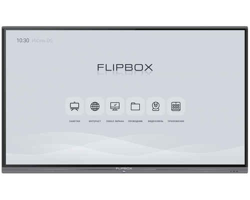 Интерактивная панель FLIPBOX 4.0 86", UHD, 20 КАСАНИЙ, ANDROID 8.0, ВСТРАИВАЕМЫЙ ПК MT43-I7 (I7, 8G/256G SSD), WIN10