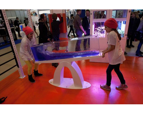 Интерактивный экспонат Образование волны