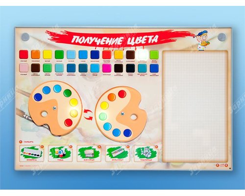 Интерактивный электрифицированный стенд "Получение цвета"