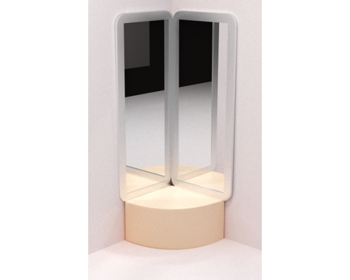 Комплект из двух акриловых зеркал (1500х600 мм)