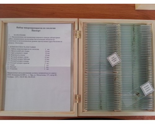 Комплект микропрепаратов "Зоология"