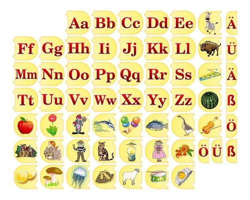 Комплект оборудования "Немецкий алфавит" + комплект тематических магнитов КМ-28