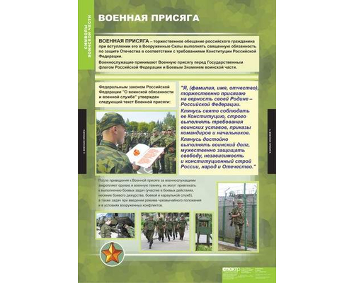 Комплект таблиц "Символы воинской чести " (5 табл.)