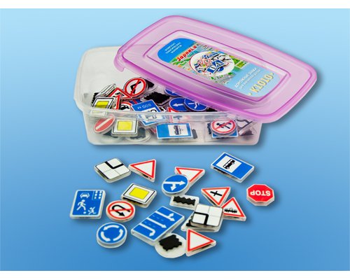 Комплект тематических магнитов "Дорожные знаки"