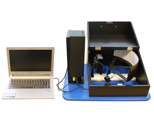 Комплект учебно-лабораторного оборудования "Установка для изучения спектра атома водорода и атомов других газов (инертная группа) с помощью дифракционной решетки"