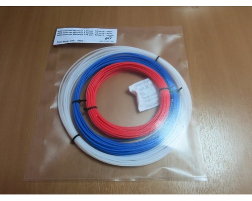 Комплекты ABS-Пластика Для 3D Ручек Myriwell 1.75 Мм (Белый, Синий, Красный), (Желтый, Зелёный, Черный), 10 М. Каждого Цвета