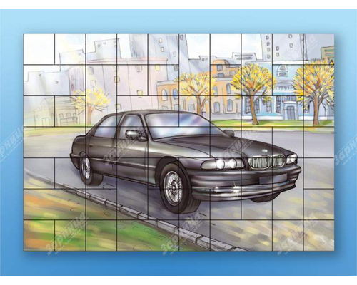 Магнитный пазл "Автомобиль"