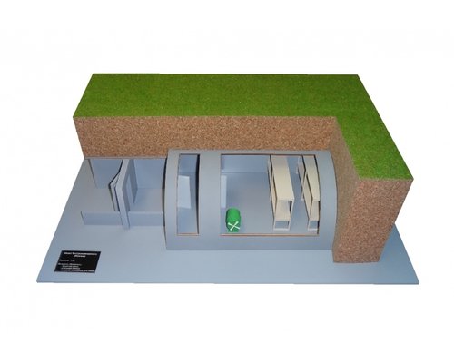 Макет быстровозводимого убежища (на 25 человек)