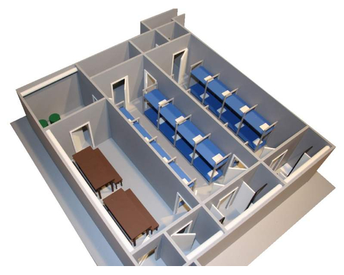 Макет противорадиационного укрытия