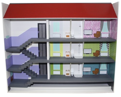 Макет жилого здания