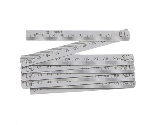 Метр складной металлический