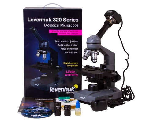 Микроскоп цифровой Levenhuk D320L PLUS, 3,1 Мпикс, монокулярный