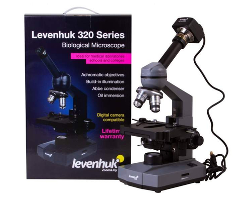 Микроскоп цифровой Levenhuk D320L PLUS, 3,1 Мпикс, монокулярный