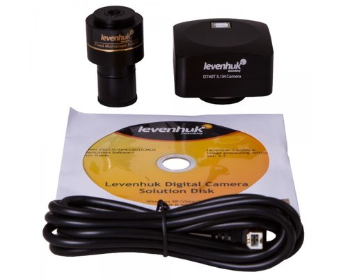 Микроскоп цифровой Levenhuk D740T, 5,1 Мпикс, тринокулярный
