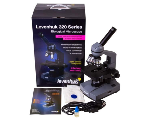 Микроскоп Levenhuk 320 BASE, монокулярный