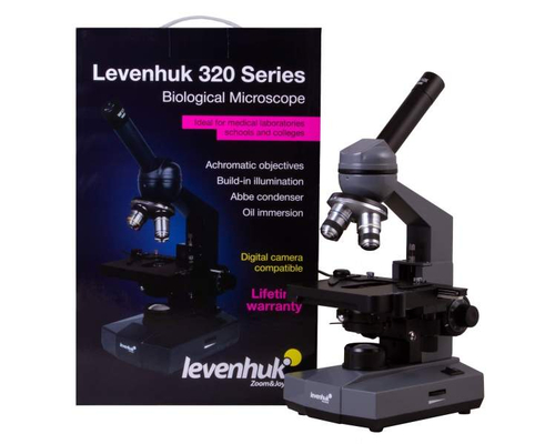 Микроскоп Levenhuk 320 PLUS, монокулярный