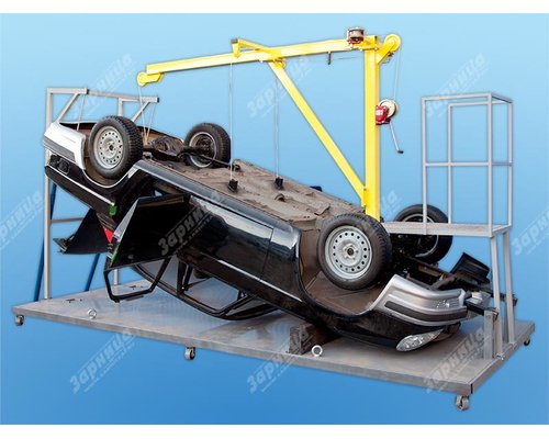 Многофункциональный учебно-тренажерный комплекс для обучения методам оказания первой помощи лицам, пострадавшим в результате дорожно-транспортных происшествий "Деблокатор – 1.01 В" (автомобиль на крыше)