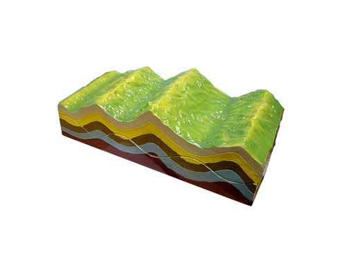 Модель "Строение земных складок и эволюций рельефа"