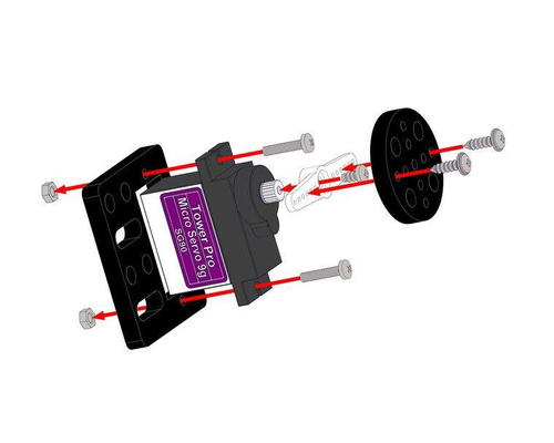 Модуль сервомотор 9g Micro Servo Pack