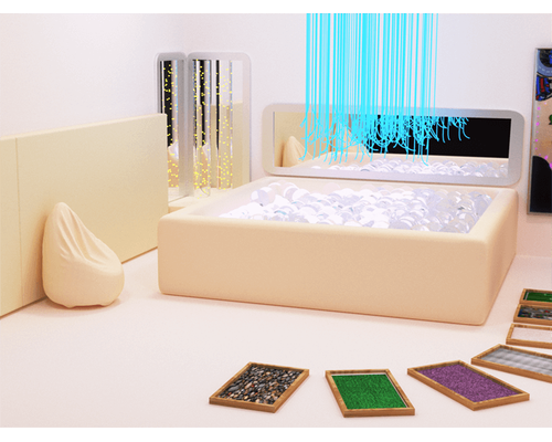 Мягкий сухой бассейн без подсветки                                                                                                                                             (Рекомендуемое количество шариков - 1500 шт.)