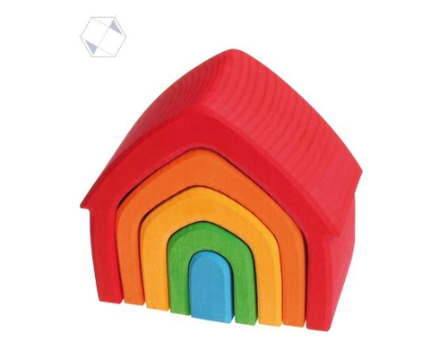 Набор деревянных домиков Радуга