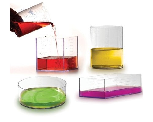 Набор емкостей для измерения объема геометрических тел