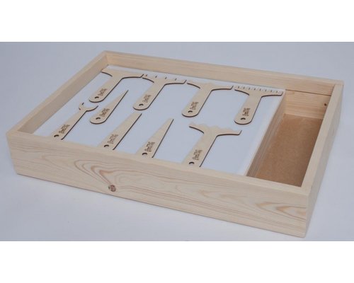 Набор инструментов для песочной анимации 9 штук (фанера)