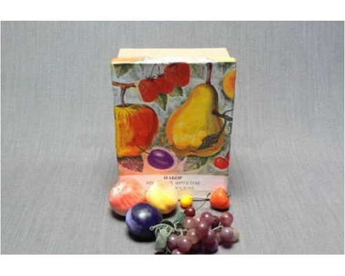 Набор муляжей фруктов с виноградом